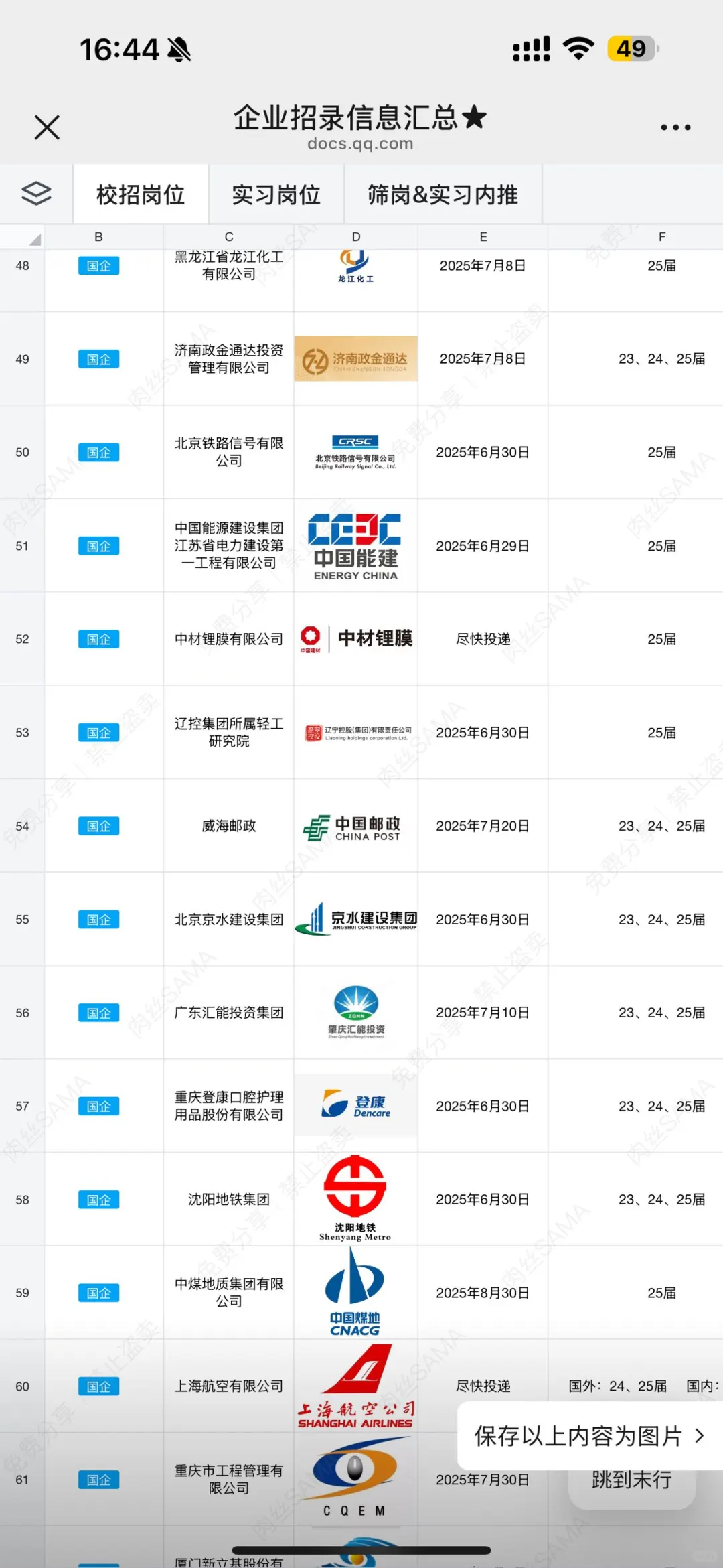 中国电建校招安排实习啦!