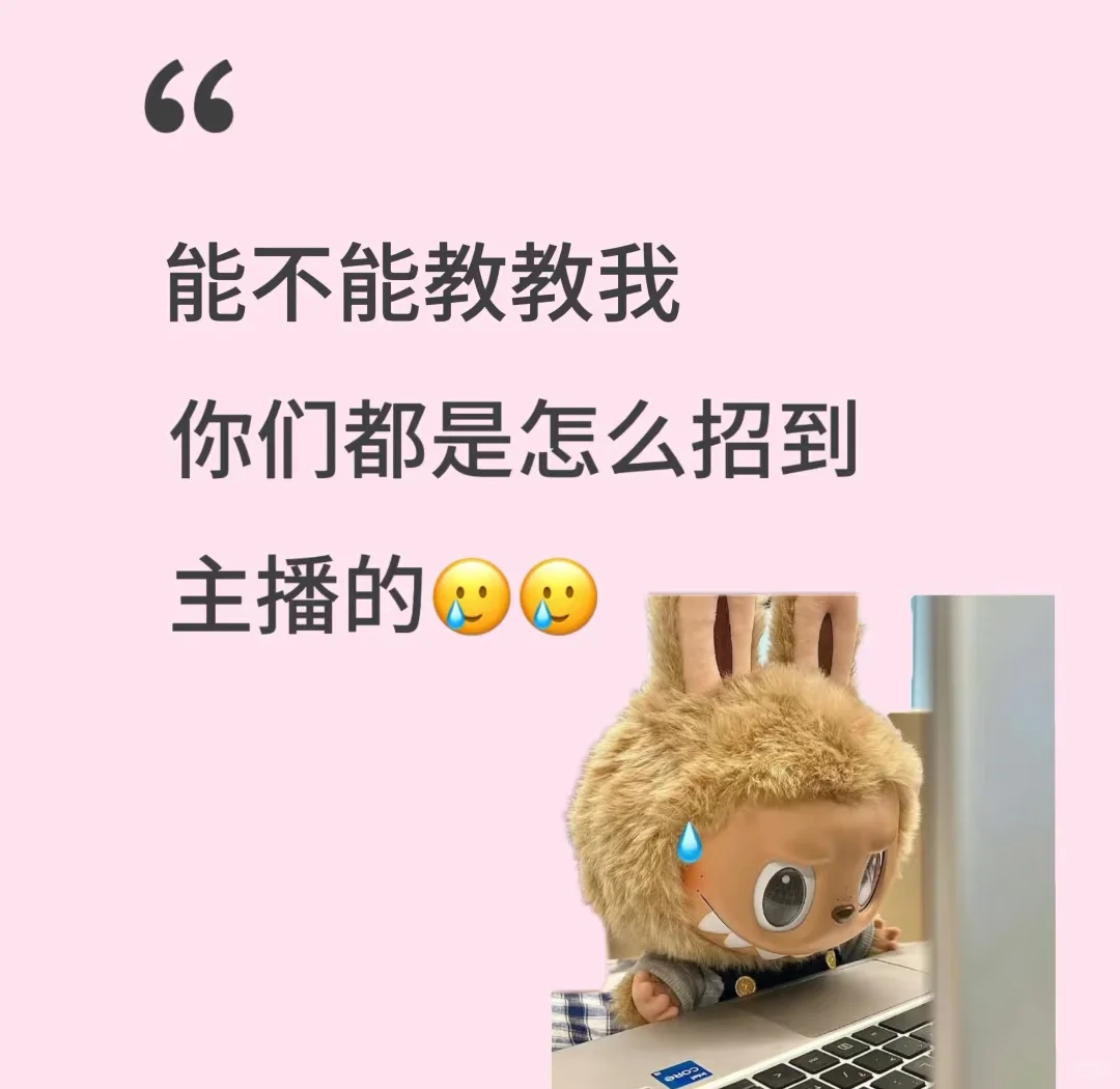 招主播啦!不签合约!