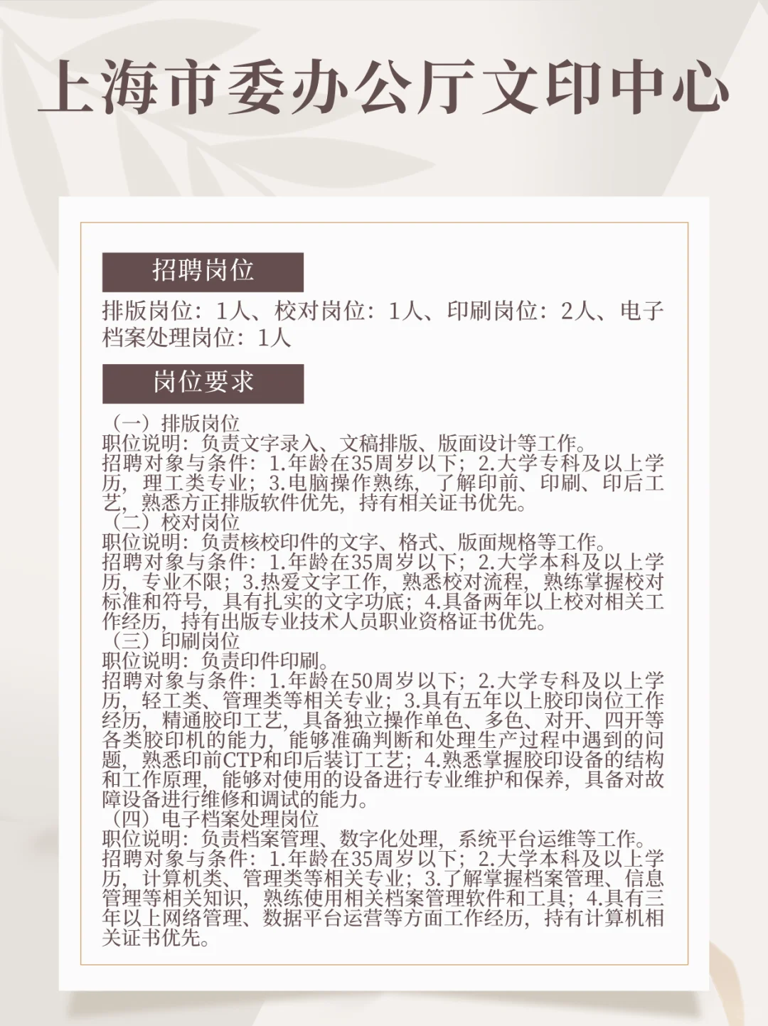 ✅今日招聘(2025.7.12)