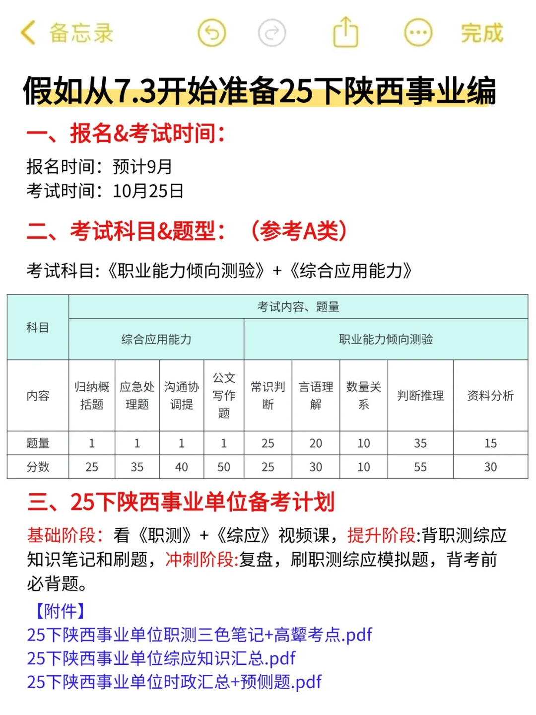 七月才开始准备10.25陕西事业单位，我的建