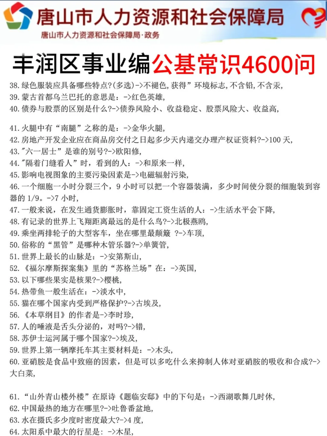 7.31丰润区事业编，反正就这7页纸，熬夜背完