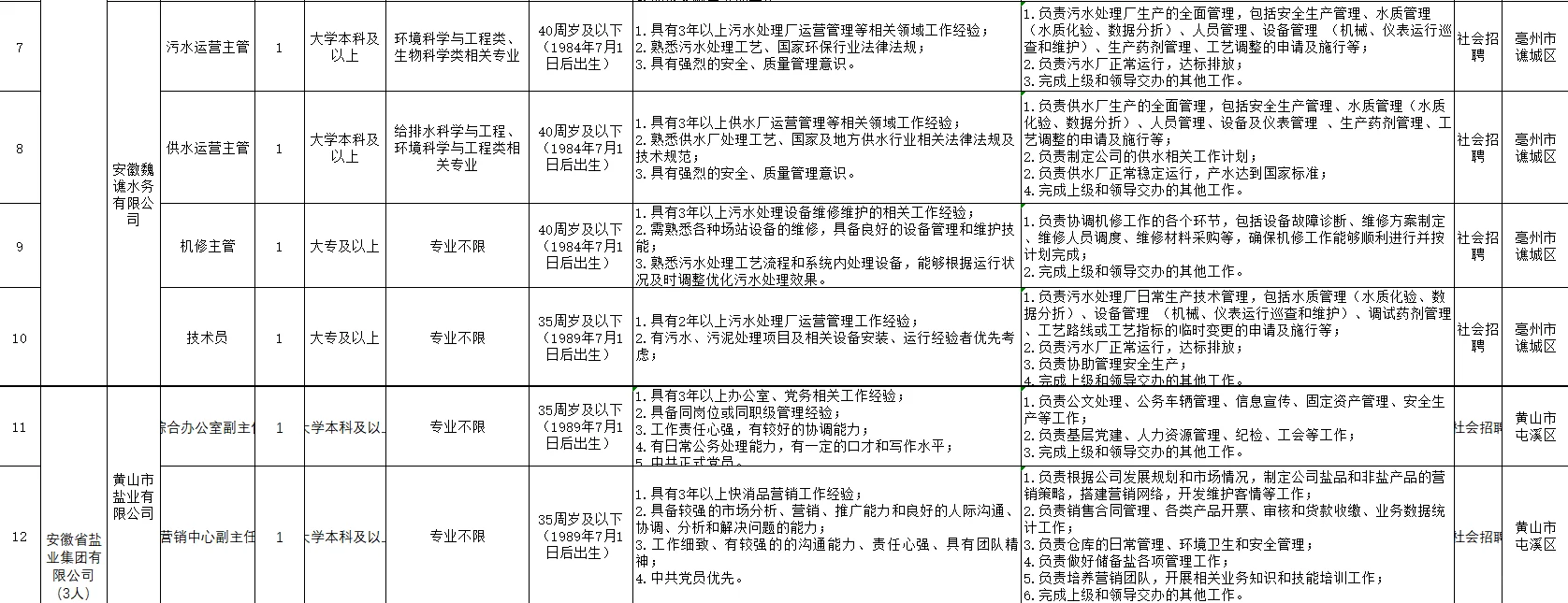 2025下半年安徽省生态环境产业集团招聘15人