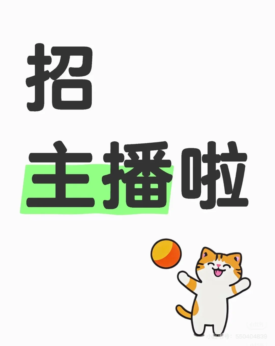 招聘主播!招主播!招主播!