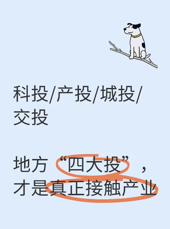 在地方“四大投”,你才能真正接触产业