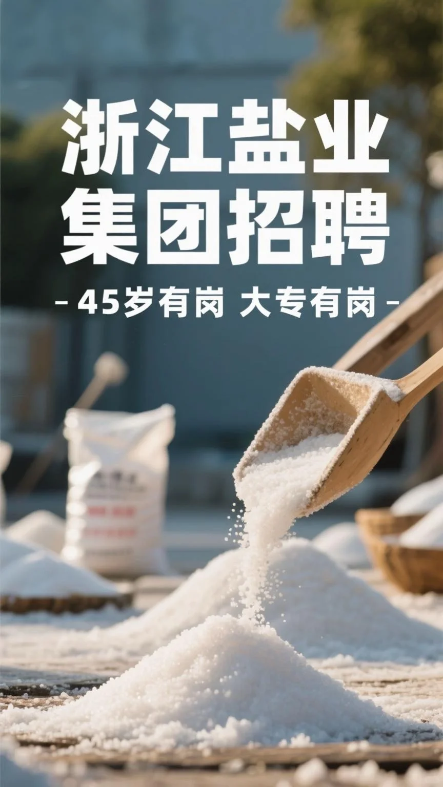 浙江盐业集团招聘，45岁有岗，大专有岗