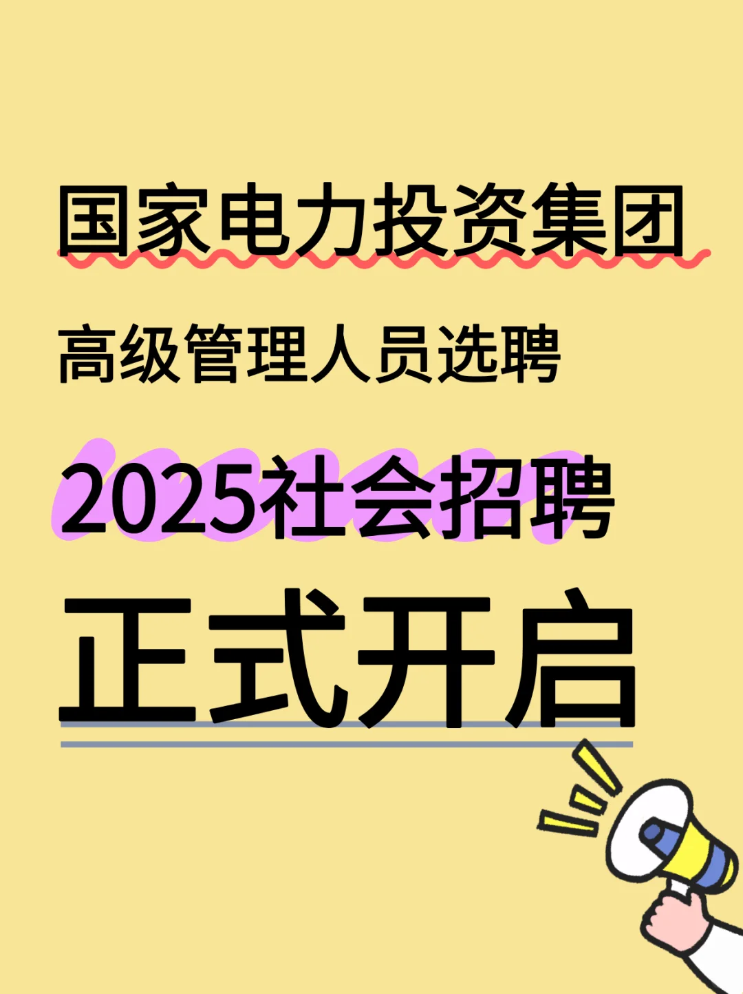 ?国家电力投资集团2025社会招聘！速投！