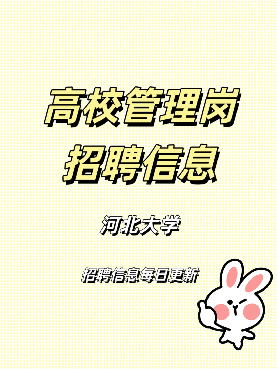 高校招聘之河北大学