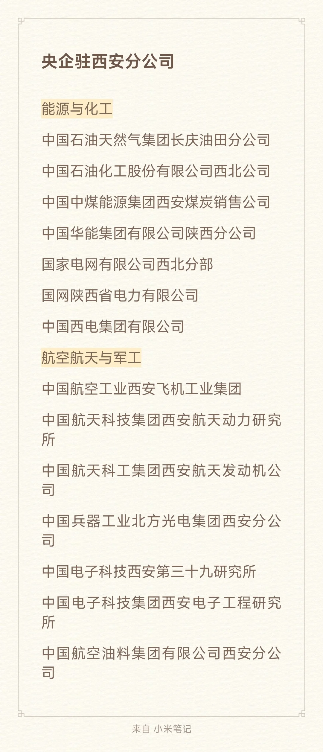 秋招一定要去的央国企-西安篇