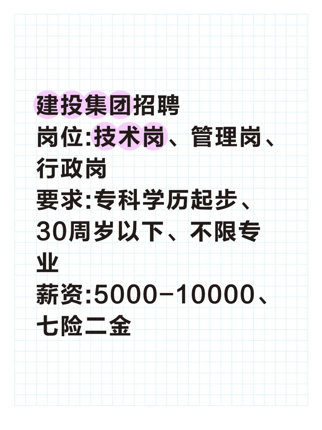 石家庄建投集团有岗位招聘