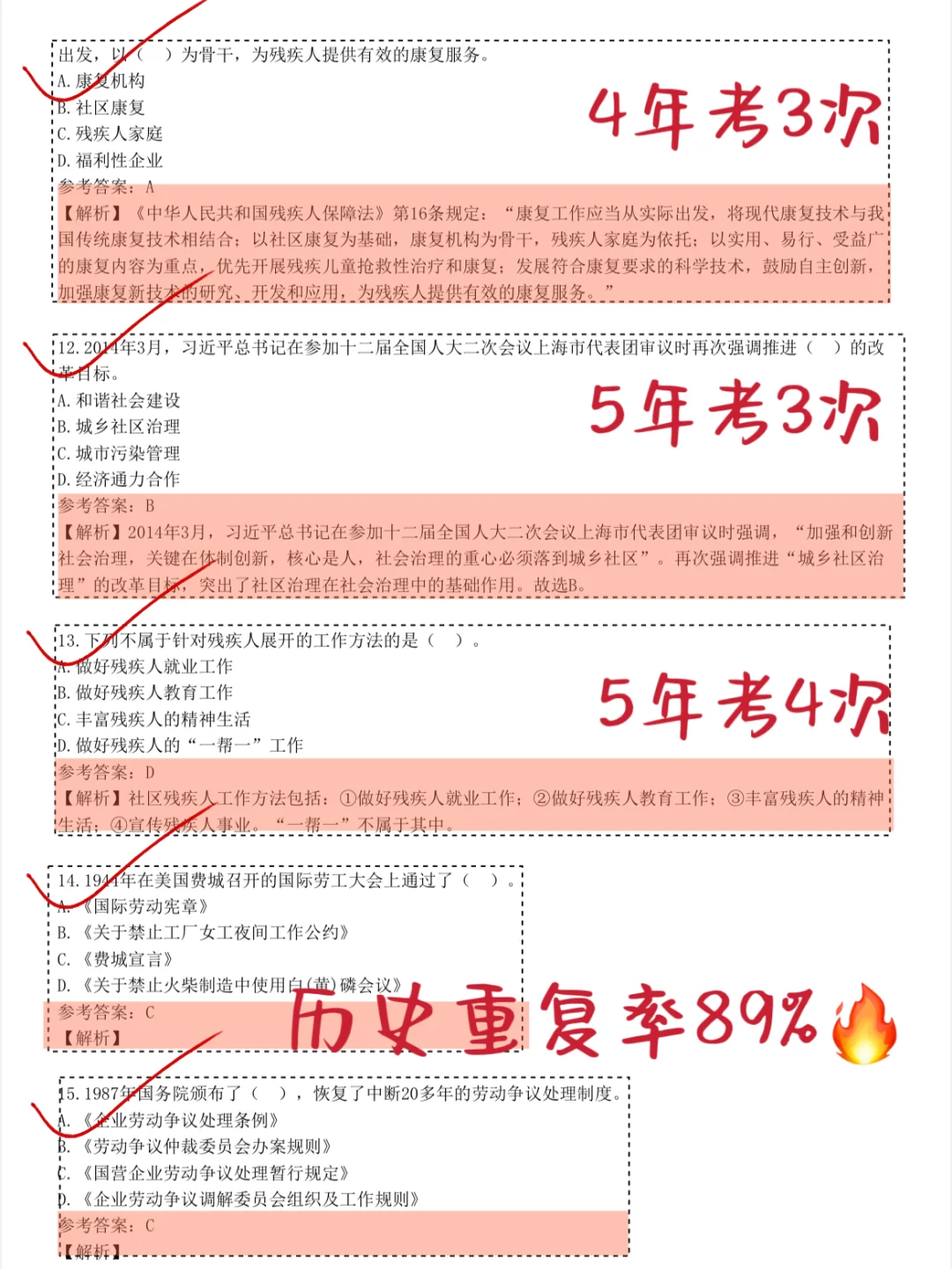 25社区工作者招聘，瞬间不急了，背吧，活爹！