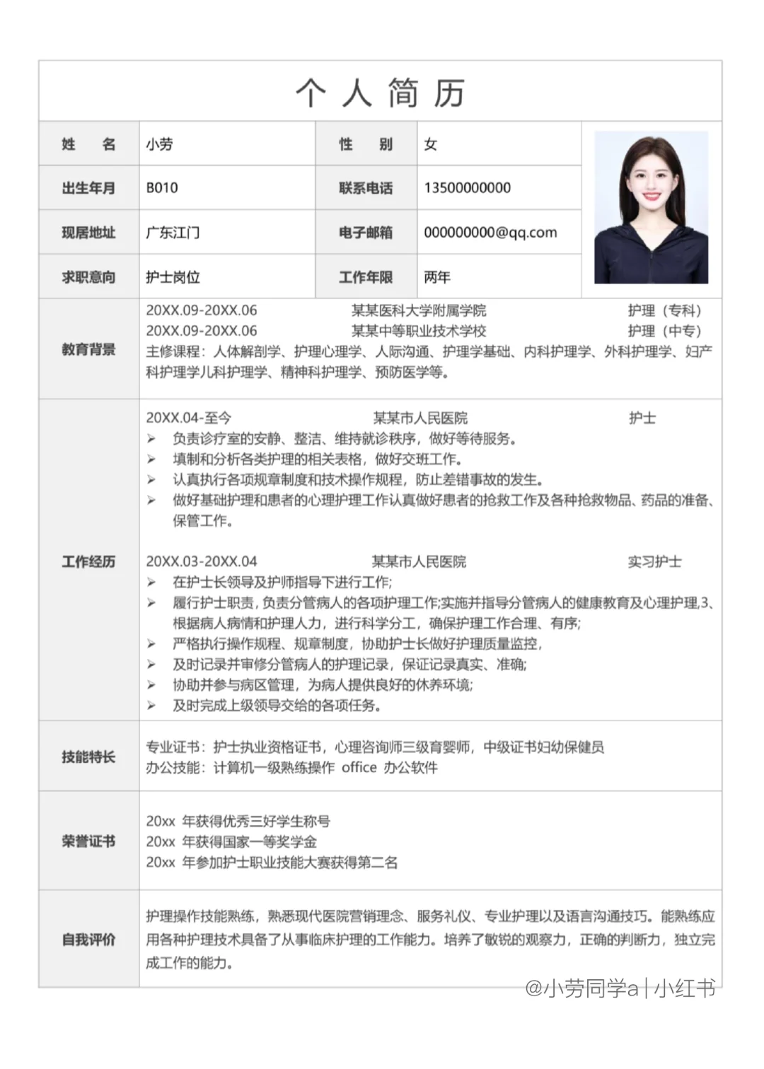 HR更喜欢一目了然的表格简历长这样！！