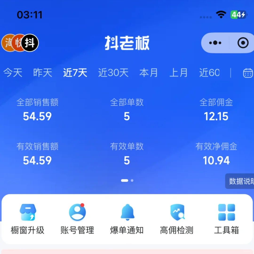 dy短视频带货一周?单