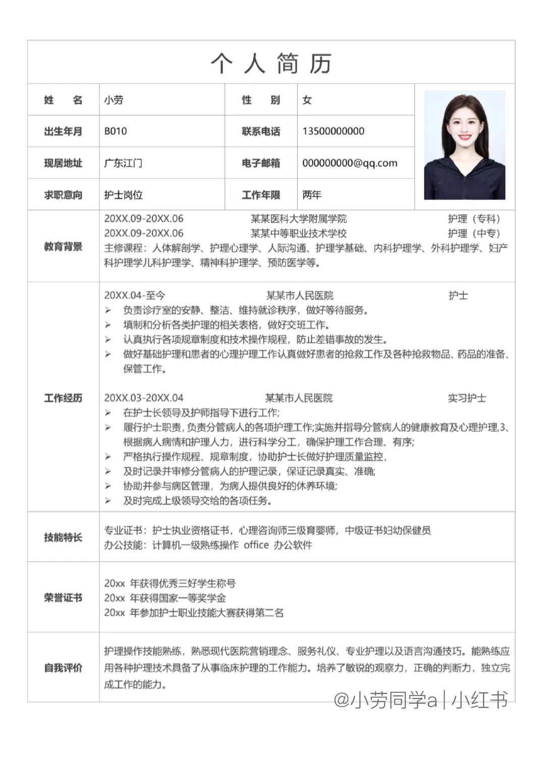 HR更喜欢一目了然的表格简历长这样！！