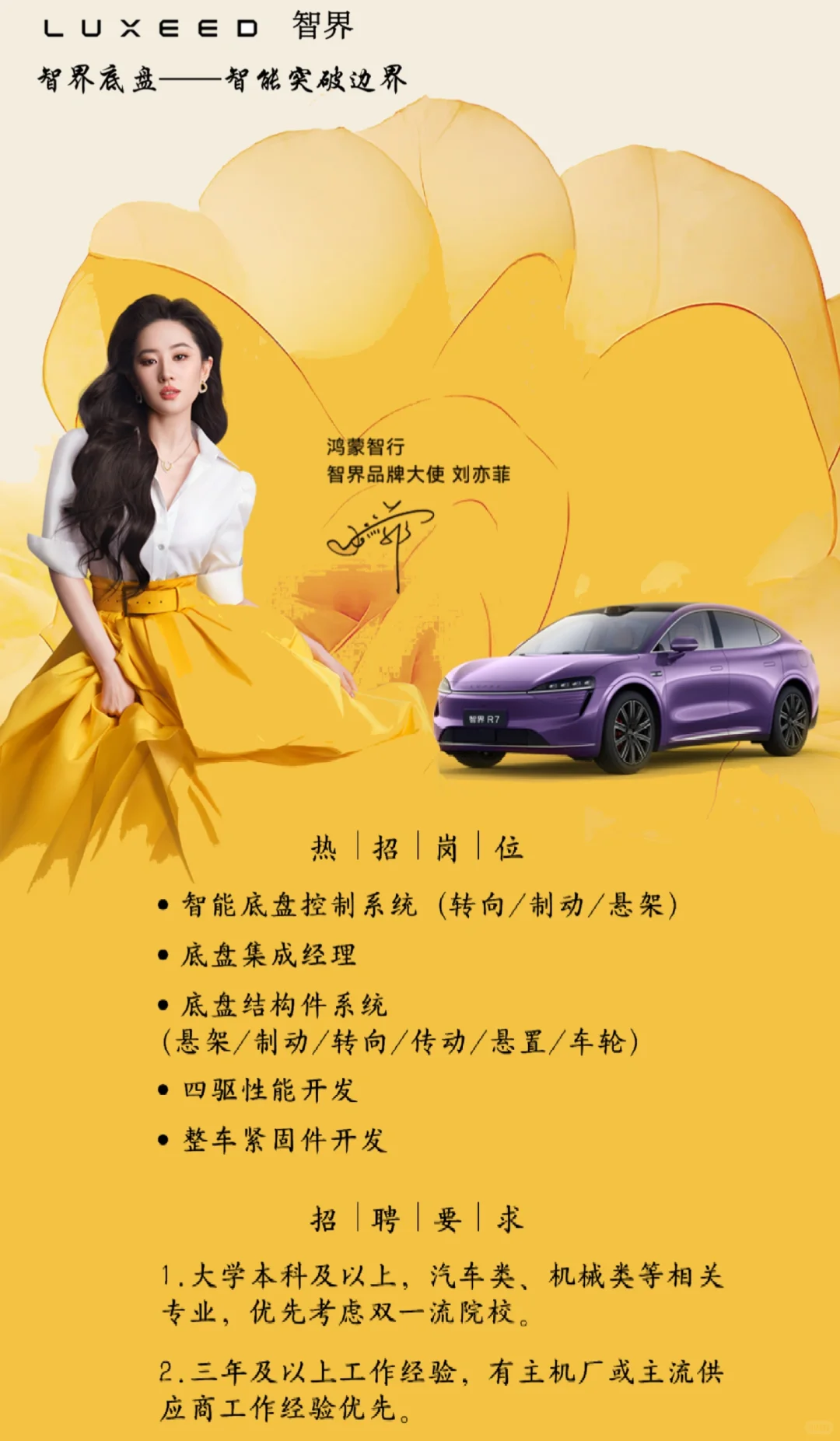 智界底盘招聘简历内推?