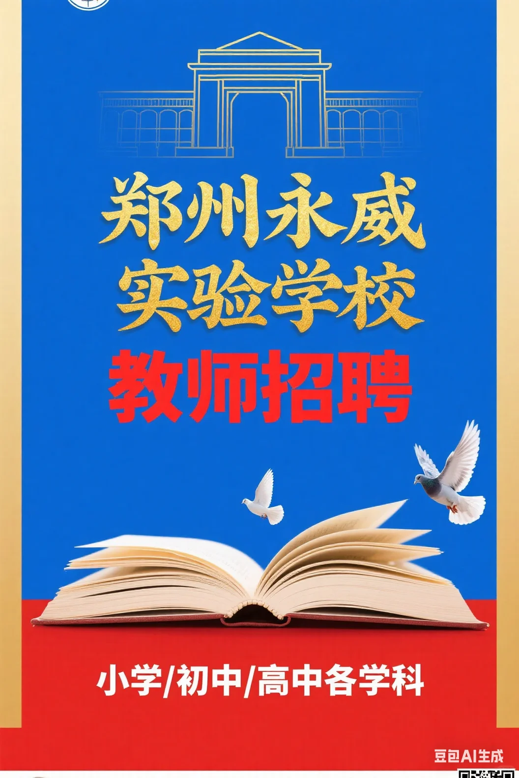 郑州永威实验学校2025招聘公告!