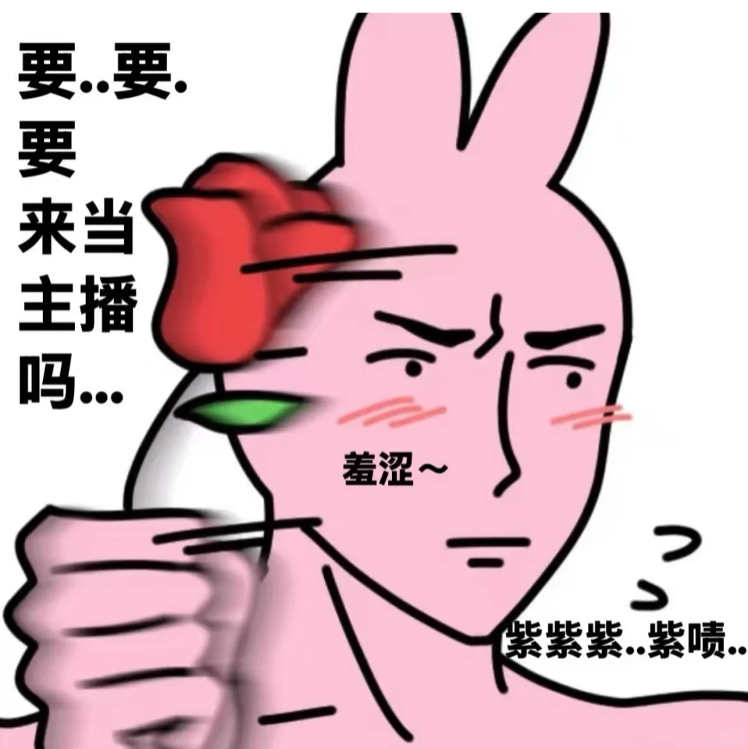 就要当主播的兔子来咯～