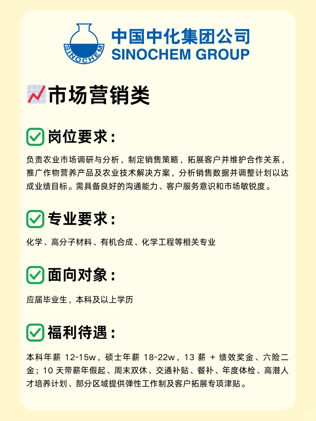 中国中化捞人啦！大量岗位放出，26届快投！