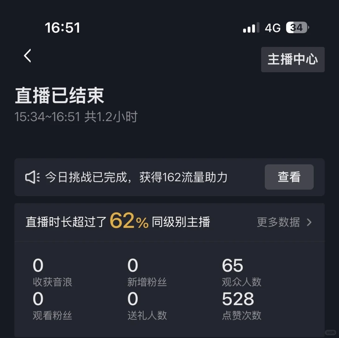 新人直播数据