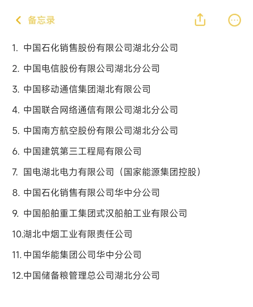 武汉–顶级央国企