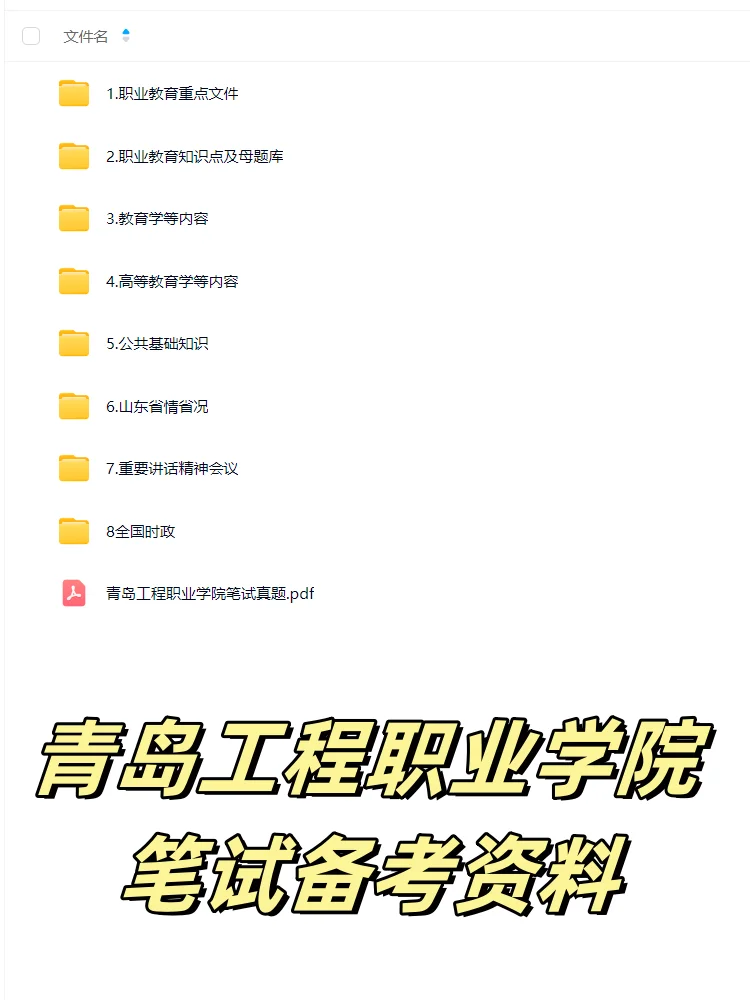 青岛工程职业学院笔试,历史重复率85%