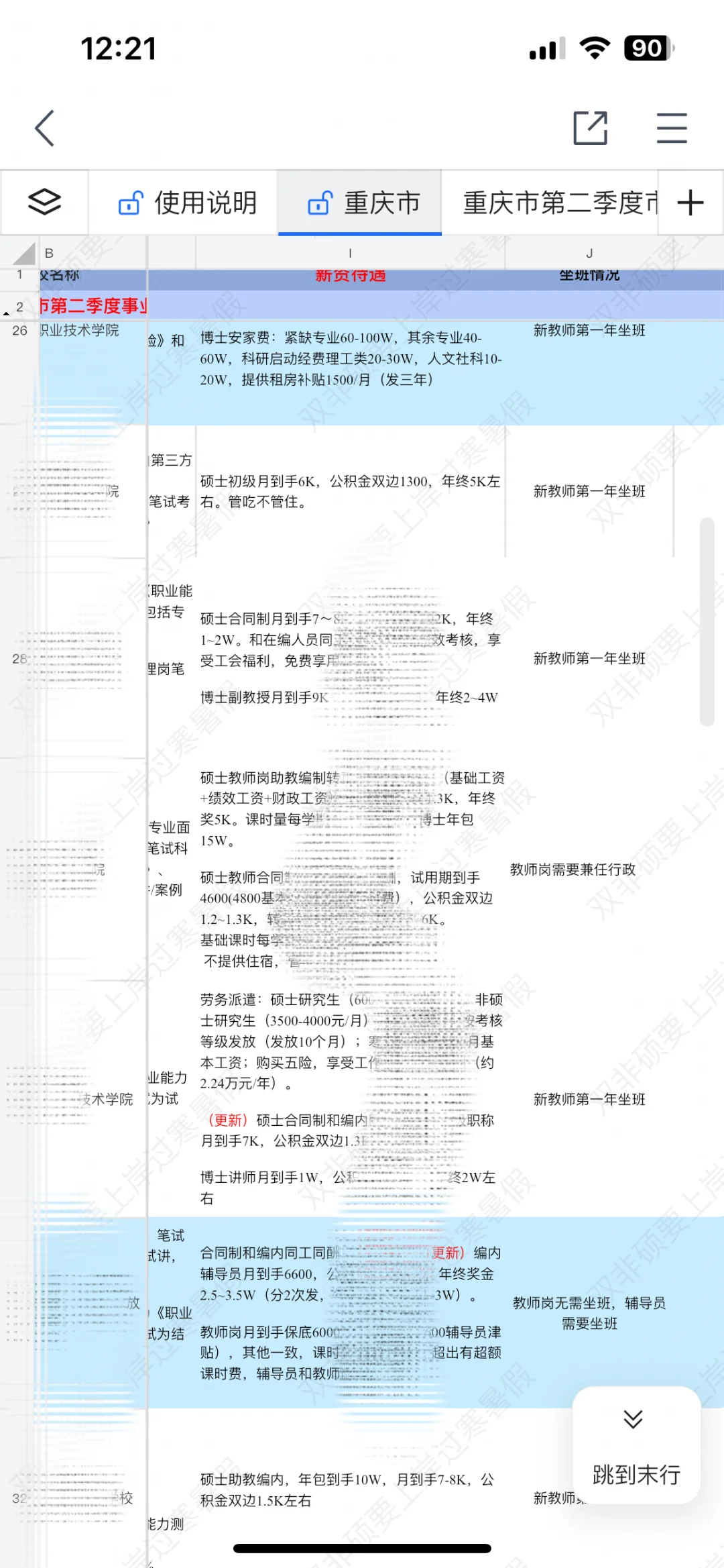 川渝近期招聘汇总(硕士篇)