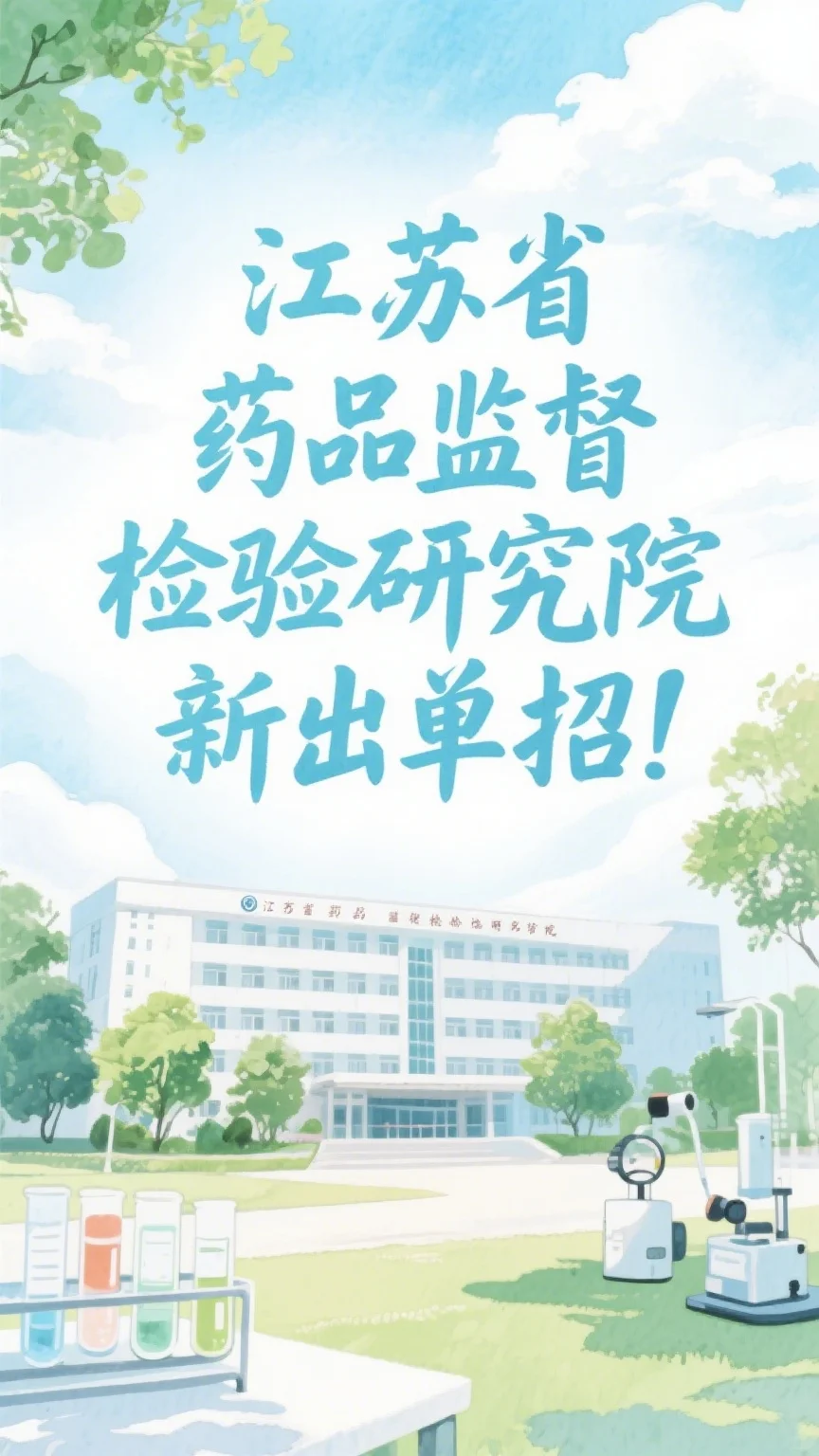 江苏省药品监督管理检验研究院新出单招!