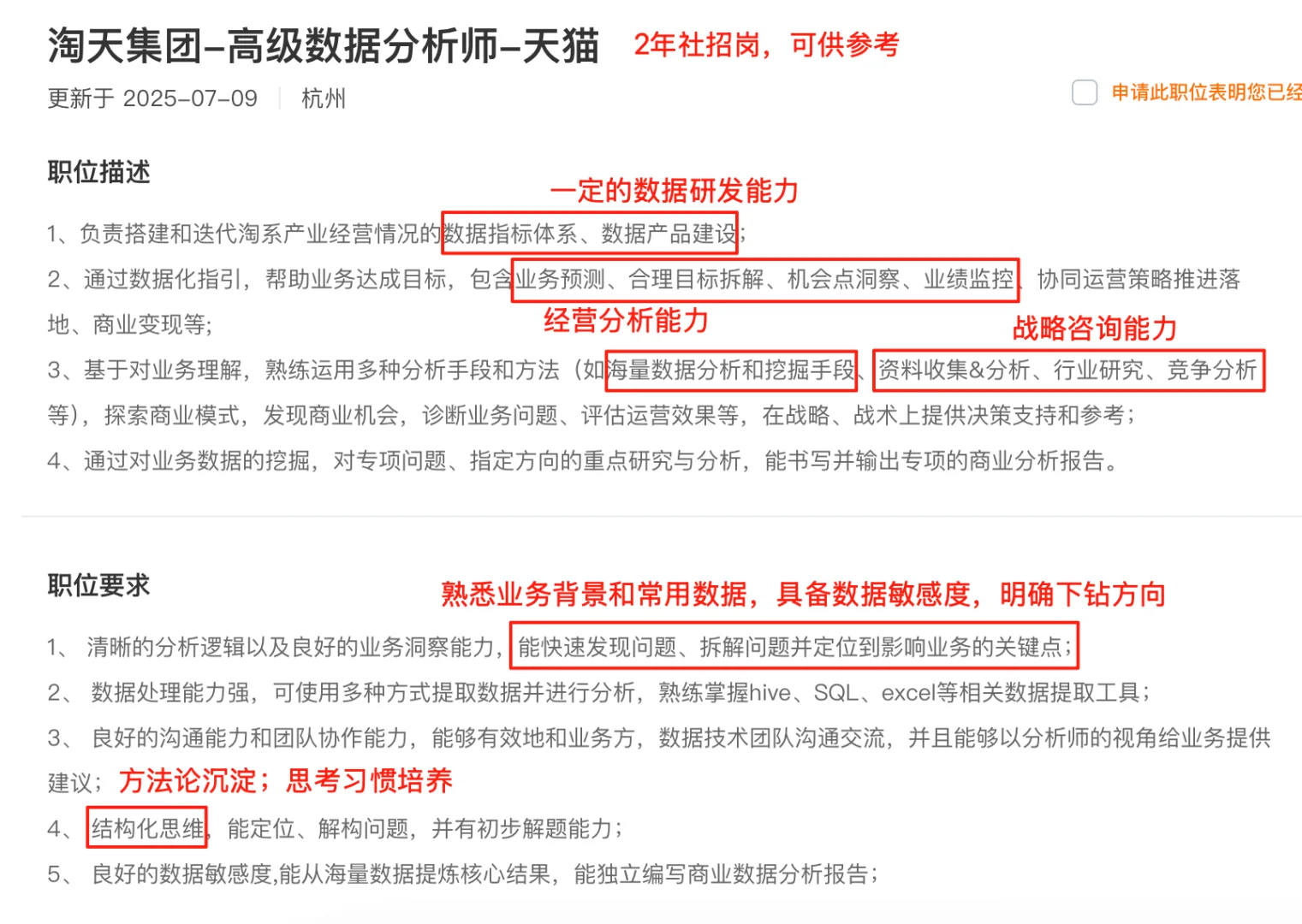 字节数科丨阿里数分丨腾讯数科丨岗位JD拆解