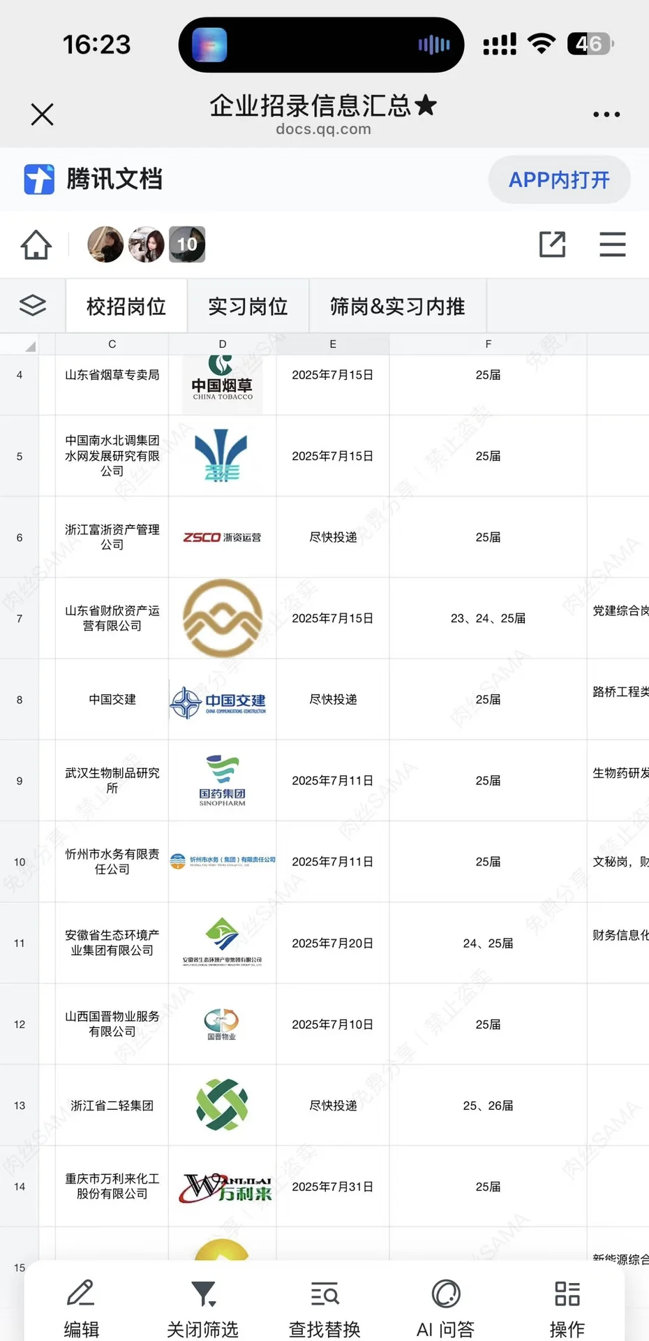 7月能来国药集团,投