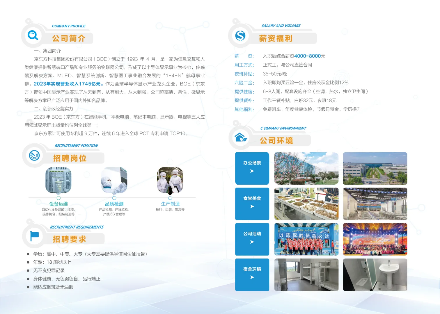 成都郫都区京东方大量岗位开始招聘了