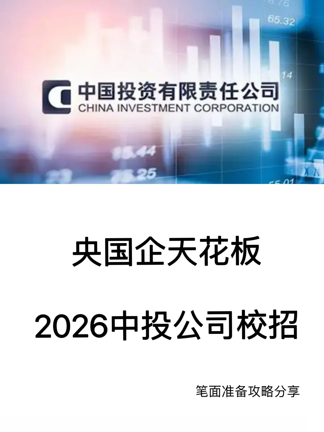 2026中投校招准备攻略分享
