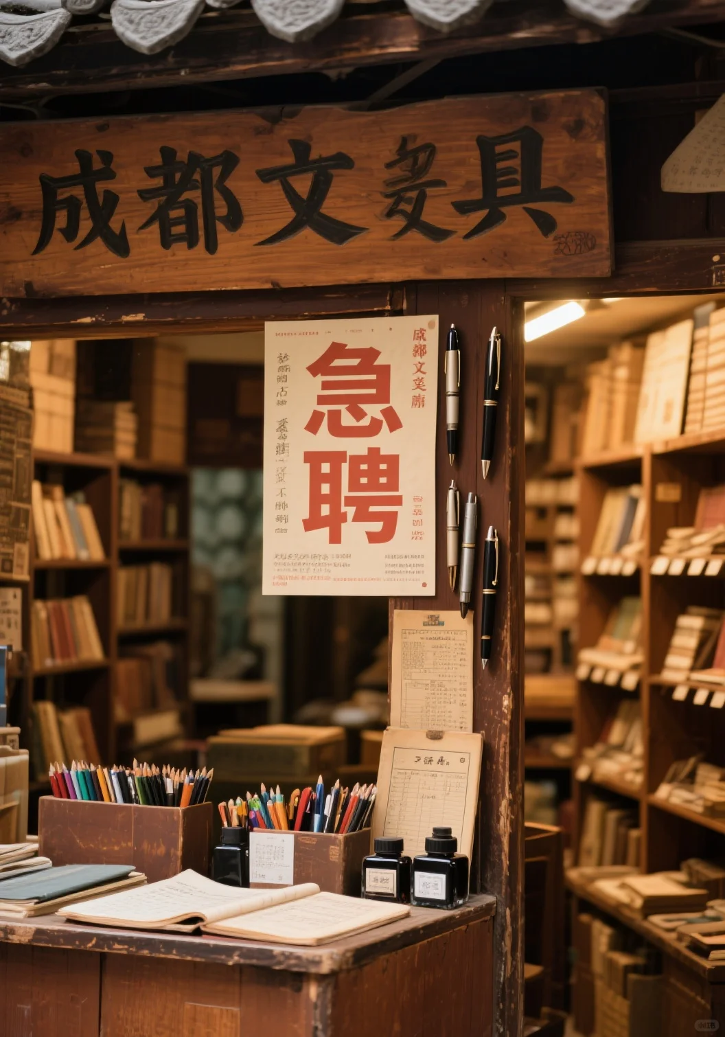 成都武侯区文具店急聘!!!