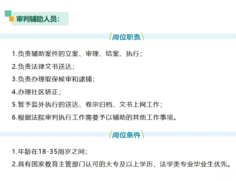 集美法院，招聘3名辅助人员！