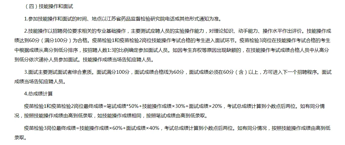 江苏省药品监督管理检验研究院新出单招!