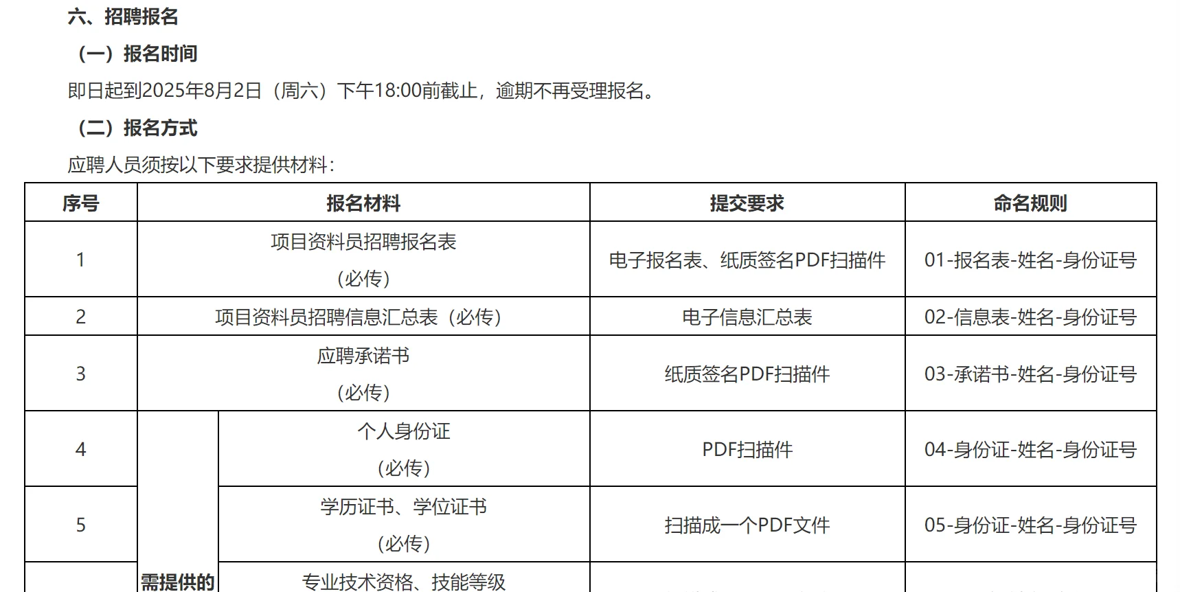 钦州供电局2025年项目资料员招聘公告