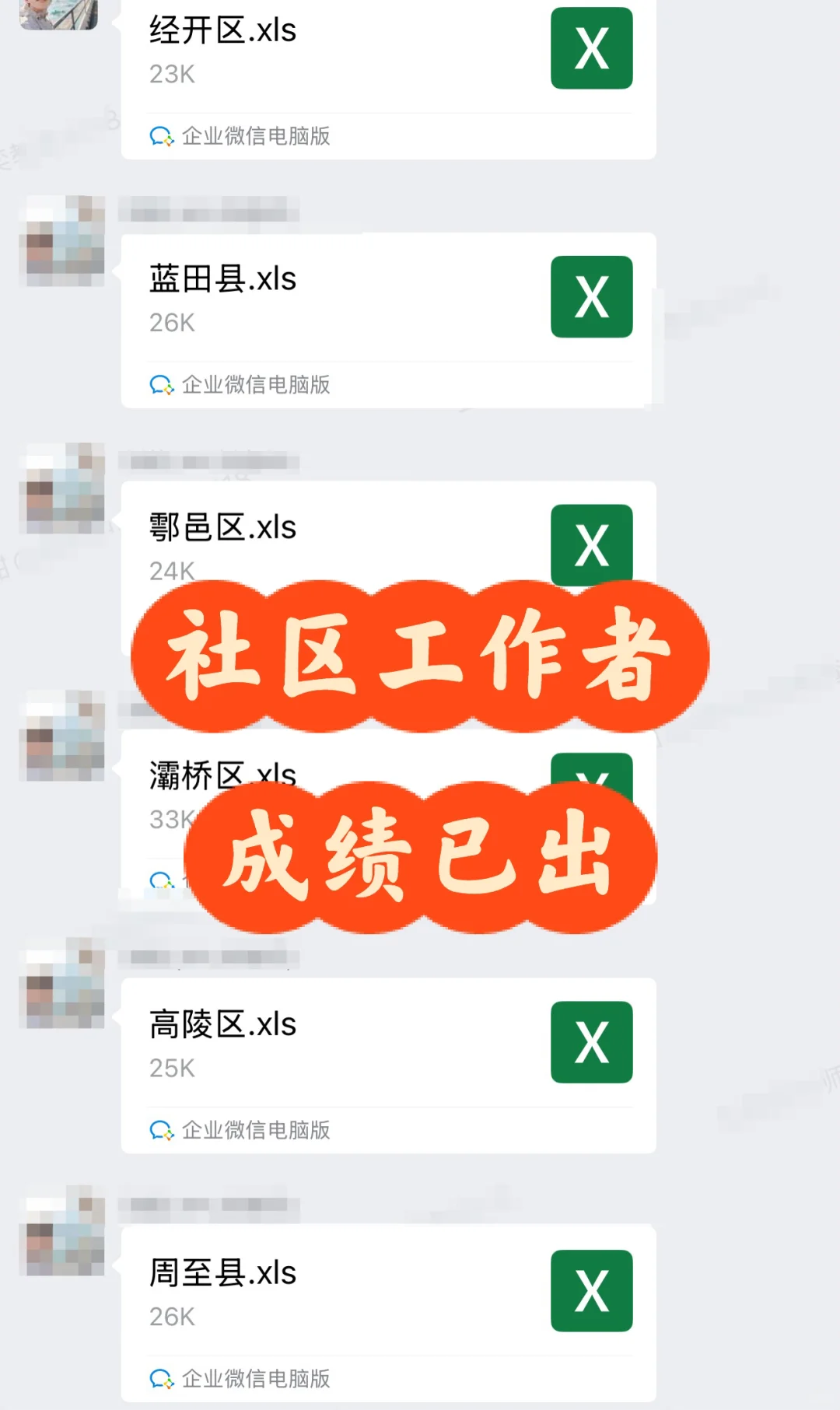?✅社区工作者进入体检人员名单