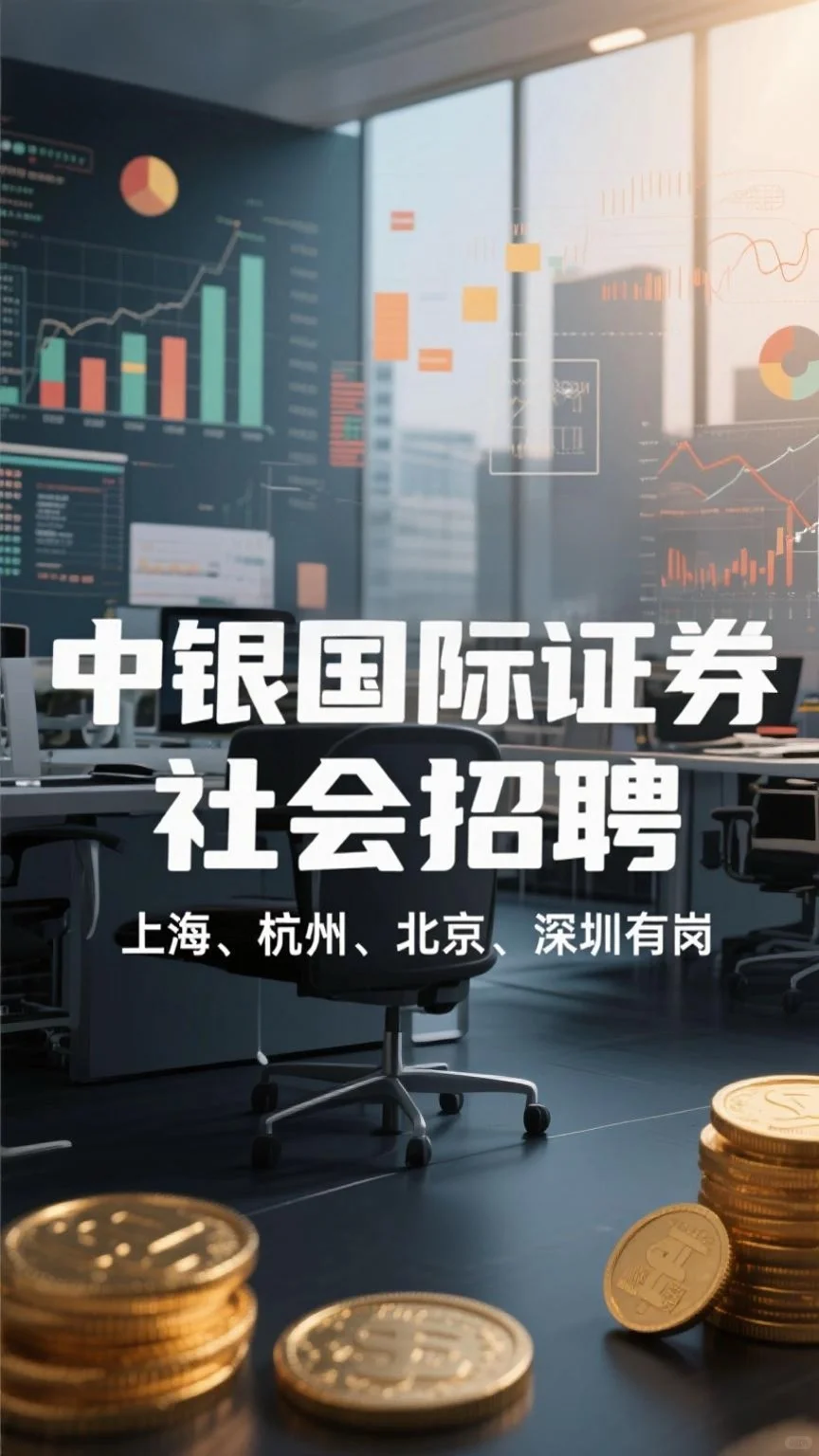 中银国际证券招聘,上海、杭州、深圳有岗