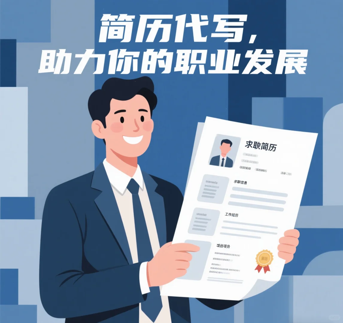 在线代写简历，修改简历！
