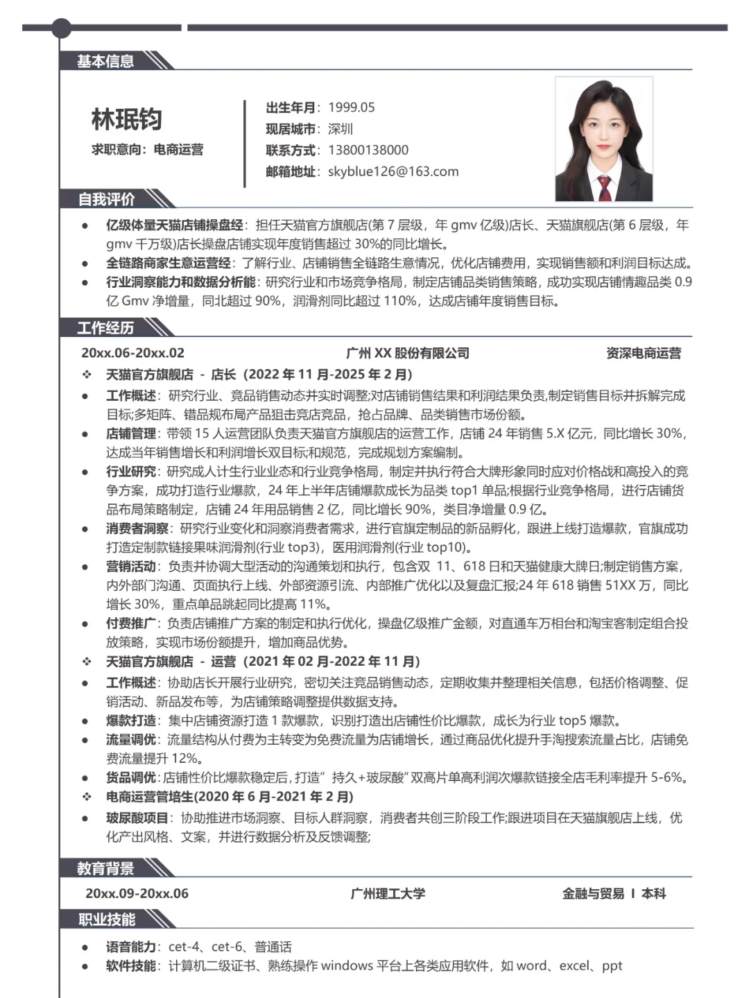 66套电商运营简历模板合集，求职必备！