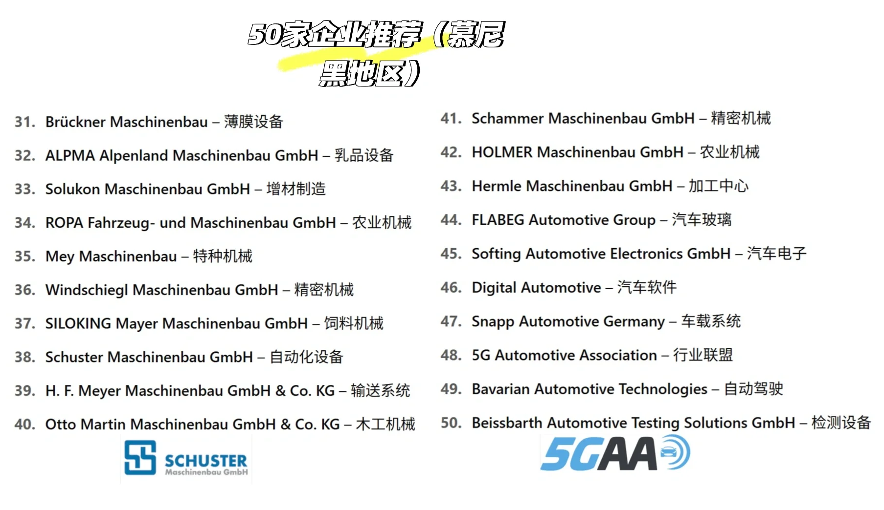 ?慕尼黑50家公司实习推荐!不止BMW