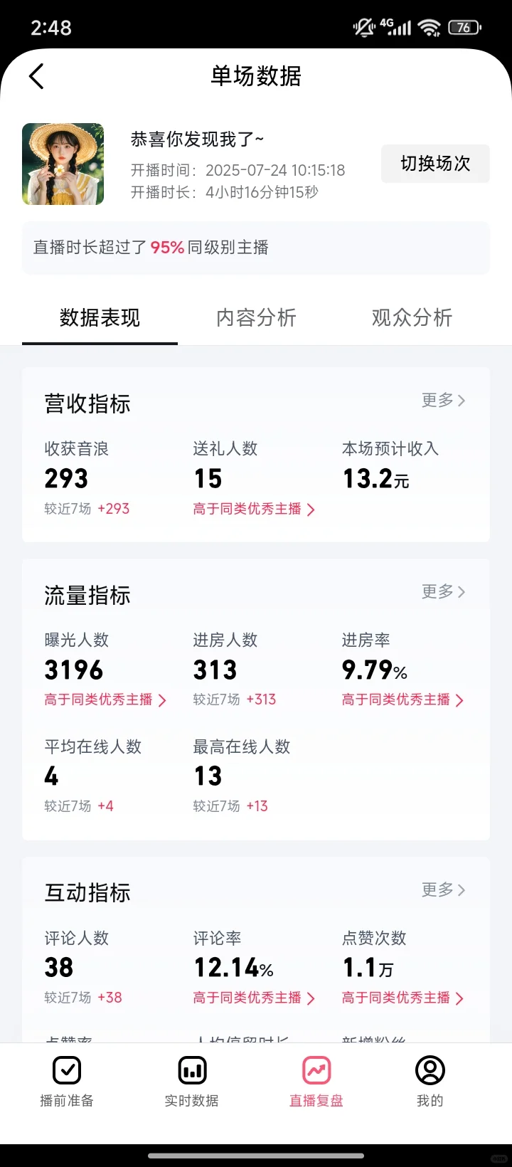 新人电台直播第一天