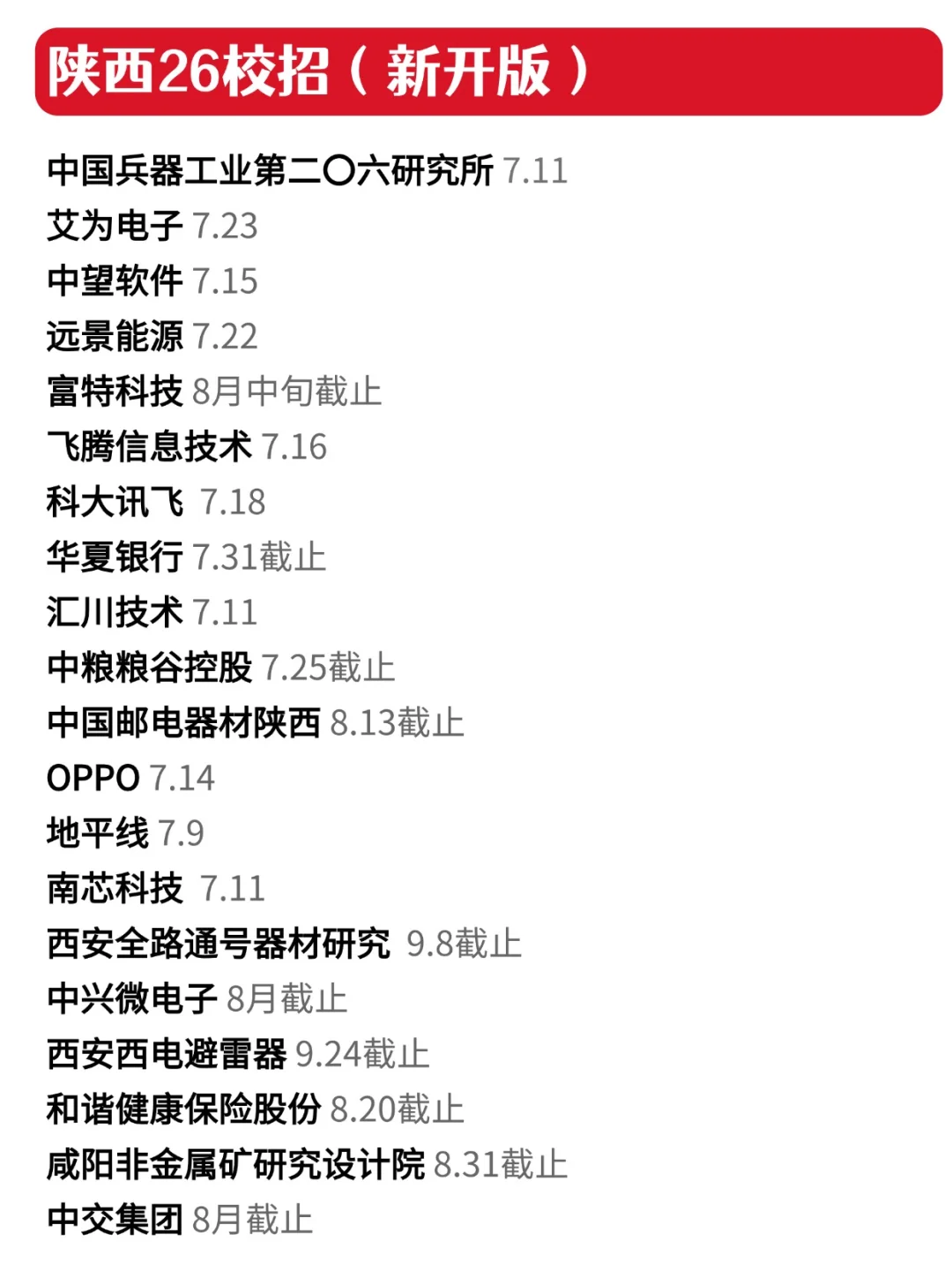 陕西校招这下不得不投了?