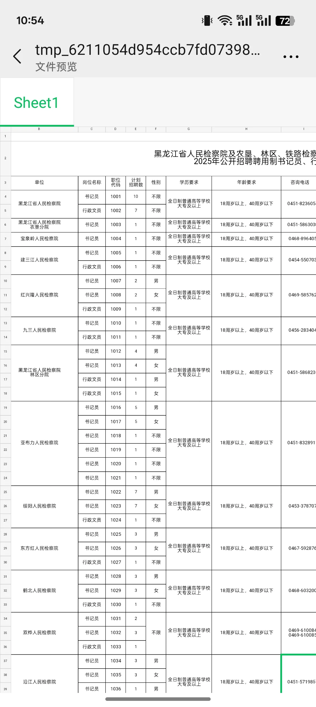 黑龙江省大型招聘~