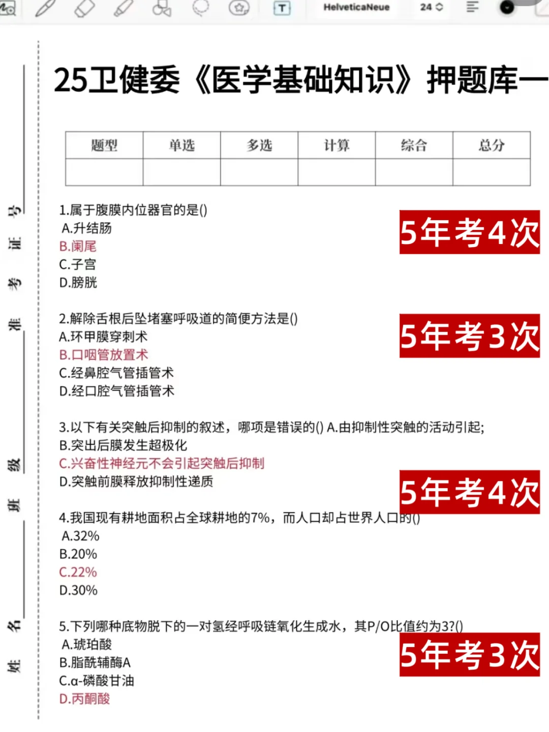 福清市医院招聘～大概率就拷这些熬夜背吧！