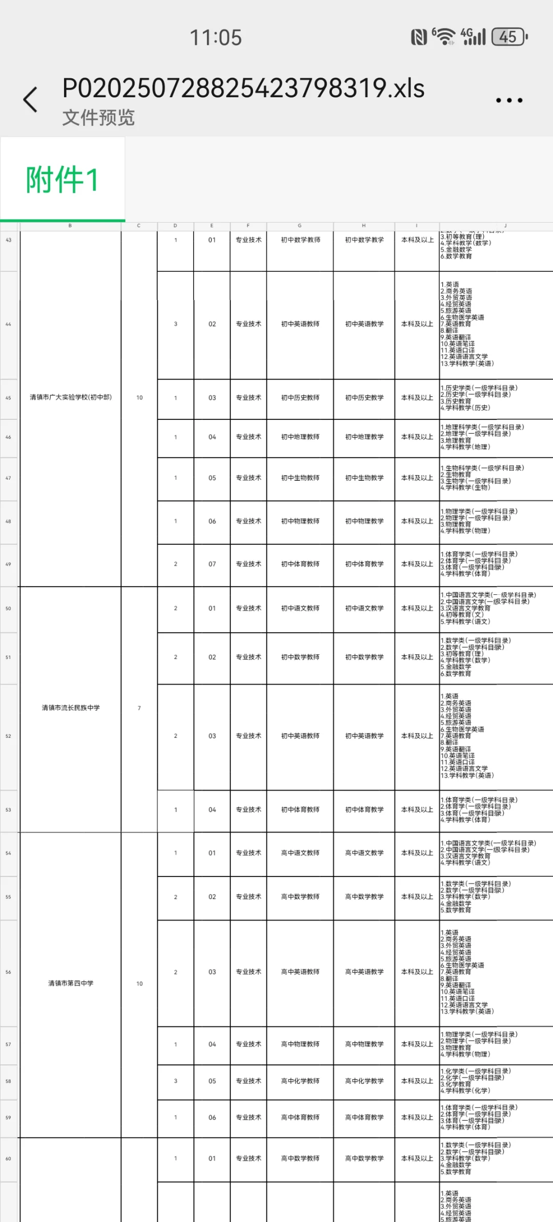 清镇市教师招聘已出