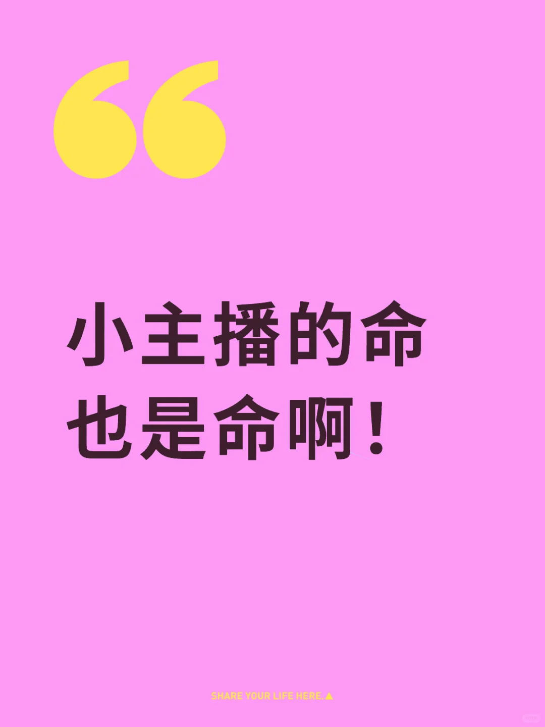 小主播的命也是命啊!
