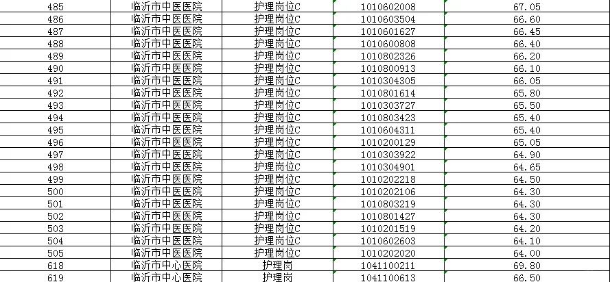 临沂市2025年事业编市直医院护理岗