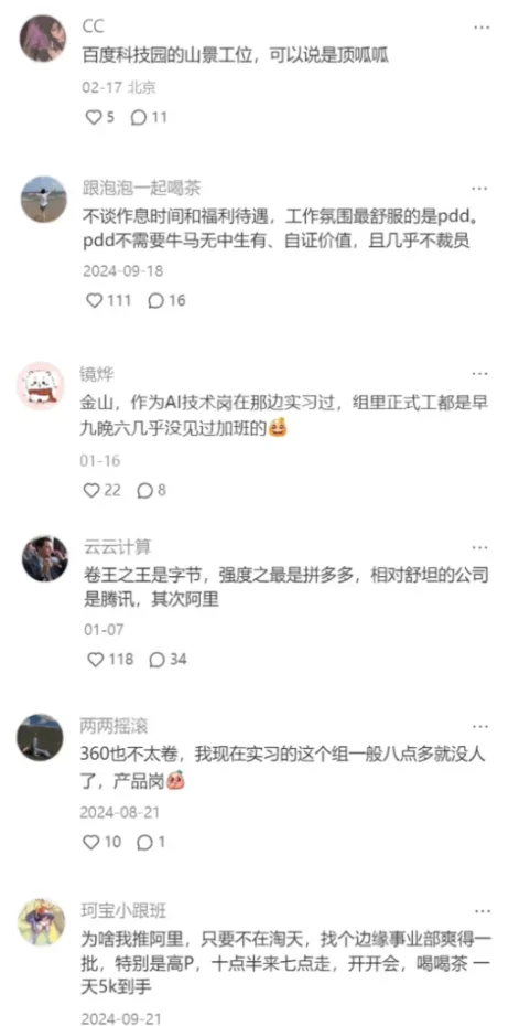 原来大家心中的乌托邦大厂是这些