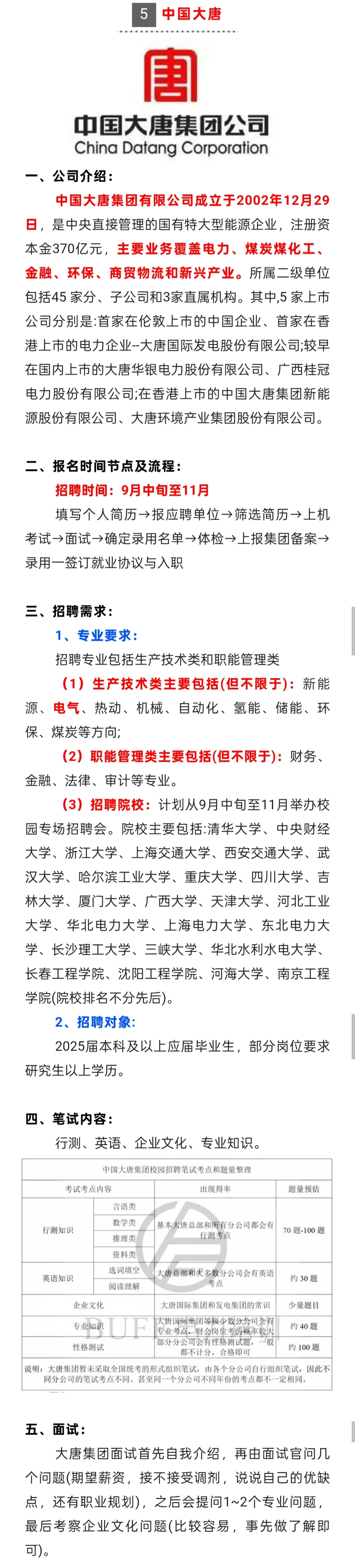 发电集团秋招来了
