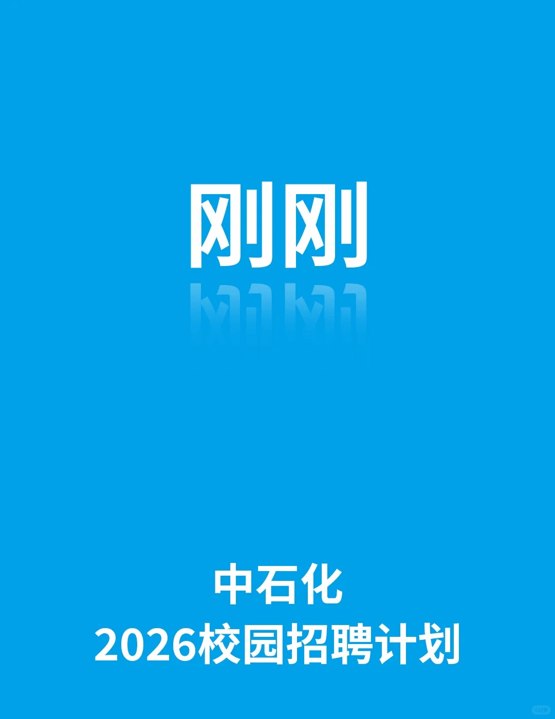 中石化2026届校园招聘公告