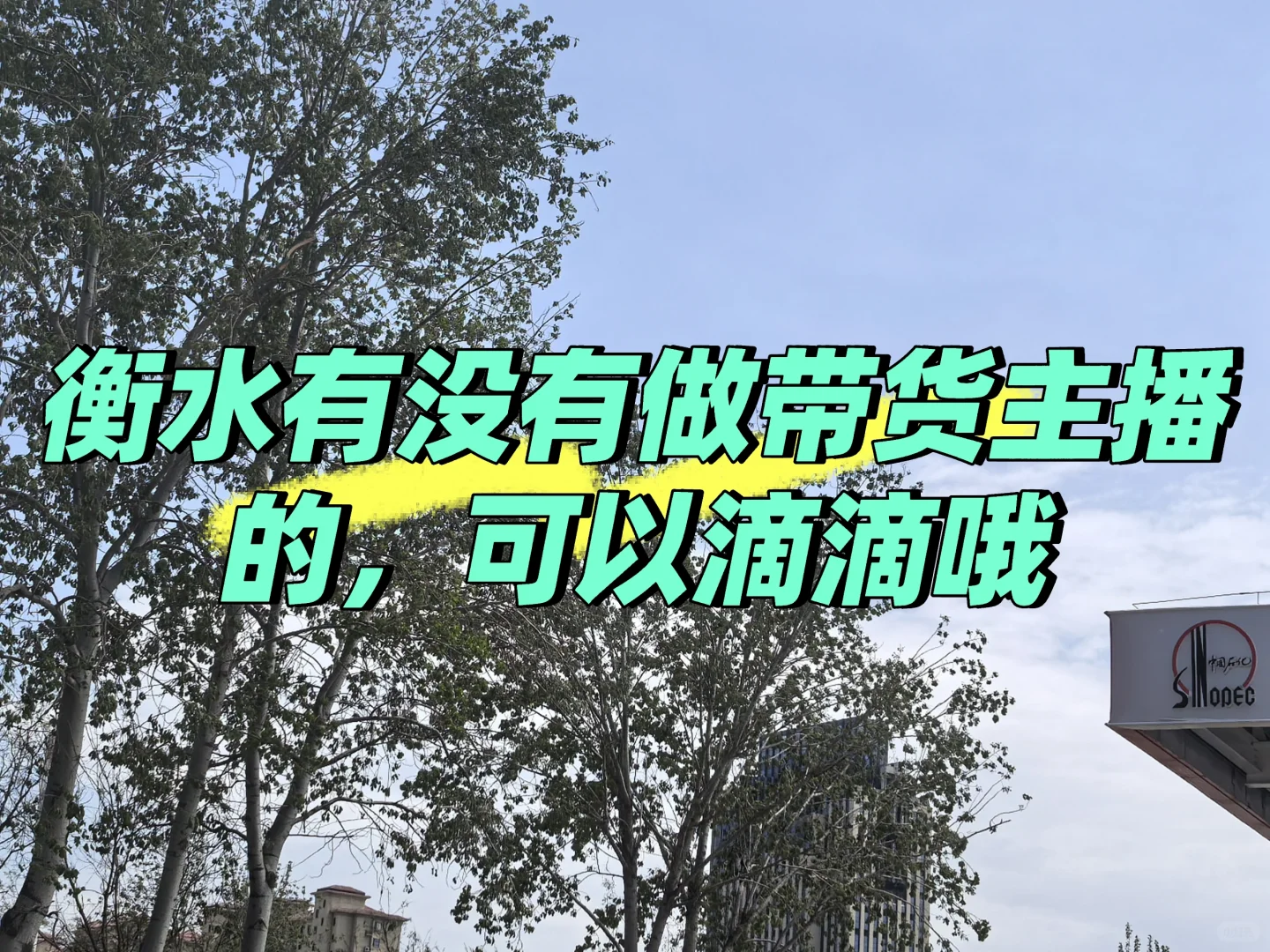 衡水有没有主播呢